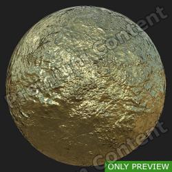 PBR Substance Material of Gold #6